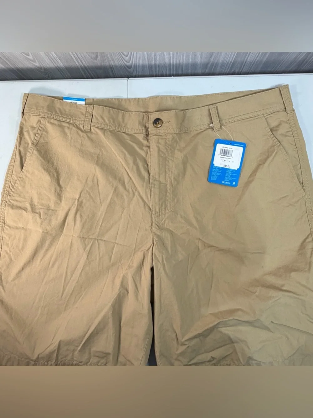 Columbia‎ Chino Washed Out Khaki Beige Shorts Golf Outdoor Men’s 42